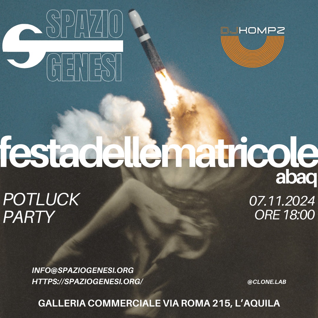 Locandina Festa delle matricole ABAQ 2024