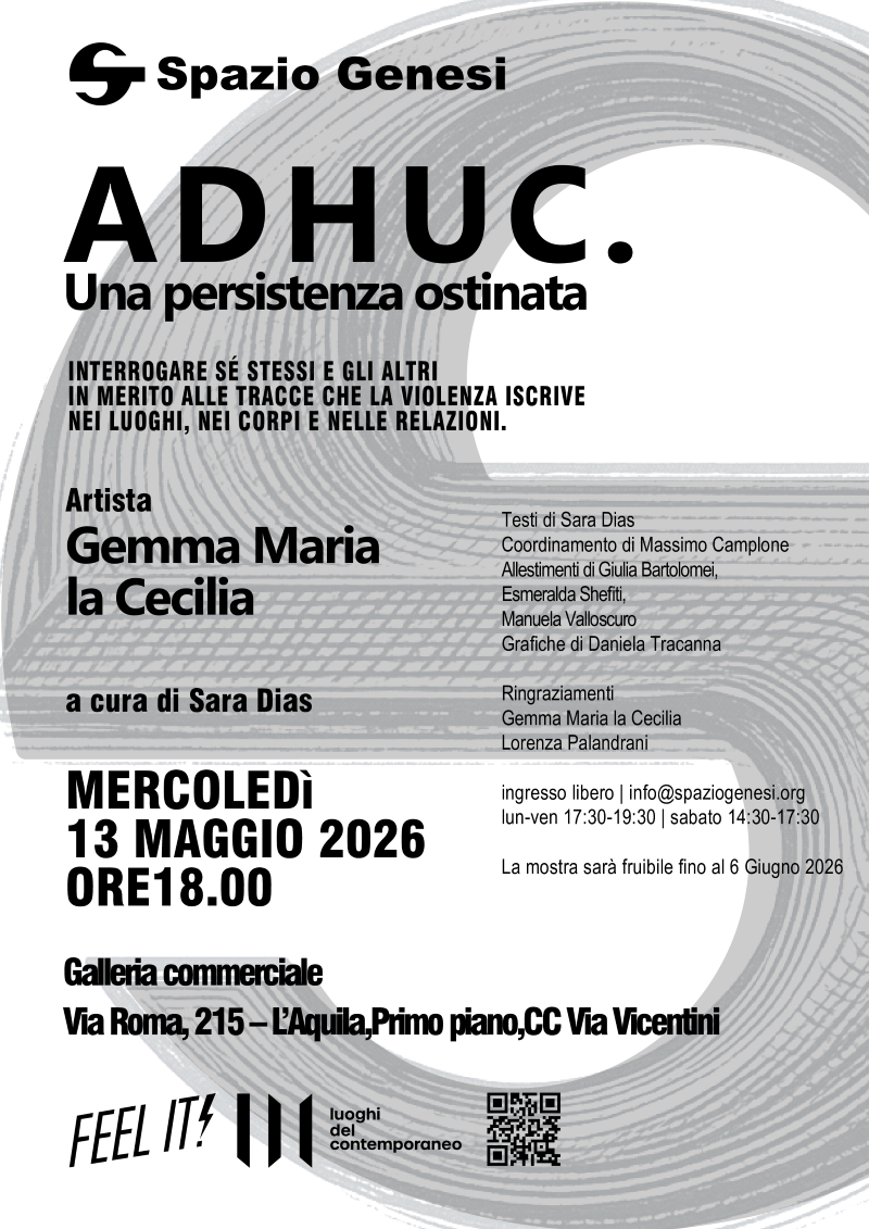 Locandina ADHUC, una persistenza ostinata